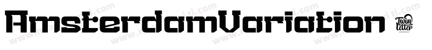 AmsterdamVariation 1字体下载字体转换